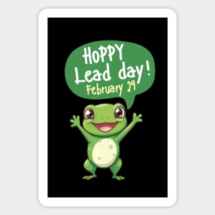 Funny Frog Lover Hoppy Leap Day February 29 Birthday Sticker